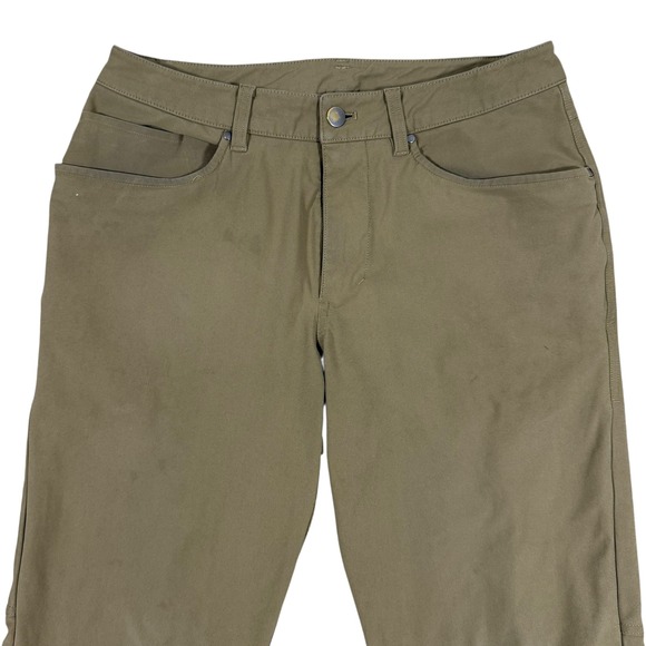 Lululemon ABC Pants Slim Fit‎ Men's Size 30 Khaki Stretch Casual Chino Pants - Picture 2 of 10